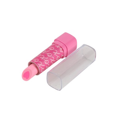 Hot sell kawaii eraser with lipstick shape OEM pencil eraser